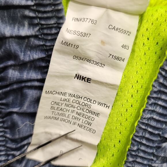 Nike Board Shorts Mens S Green Swim Trunks Logo Swoosh Lined Tie Front Pockets - Picture 7 of 12